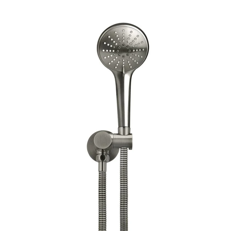 Meir Round Hand Shower on Swivel Bracket - Shadow Gun Metal - Image 2