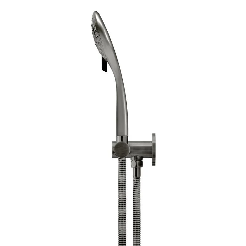 Meir Round Hand Shower on Swivel Bracket - Shadow Gun Metal - Image 3