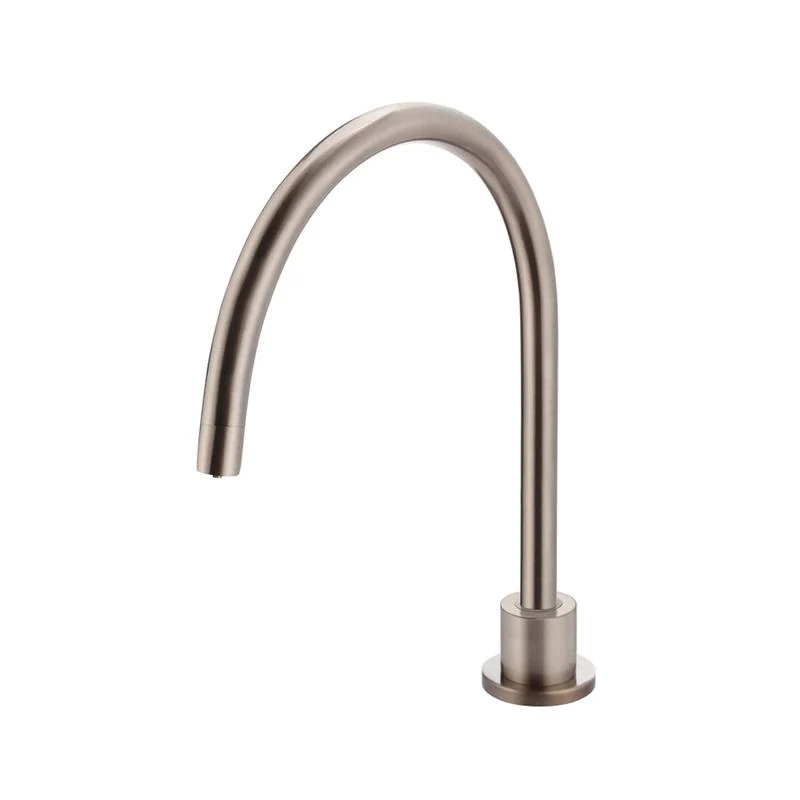 Meir Round Gooseneck High-Rise Swivel Hob Spout - Champagne