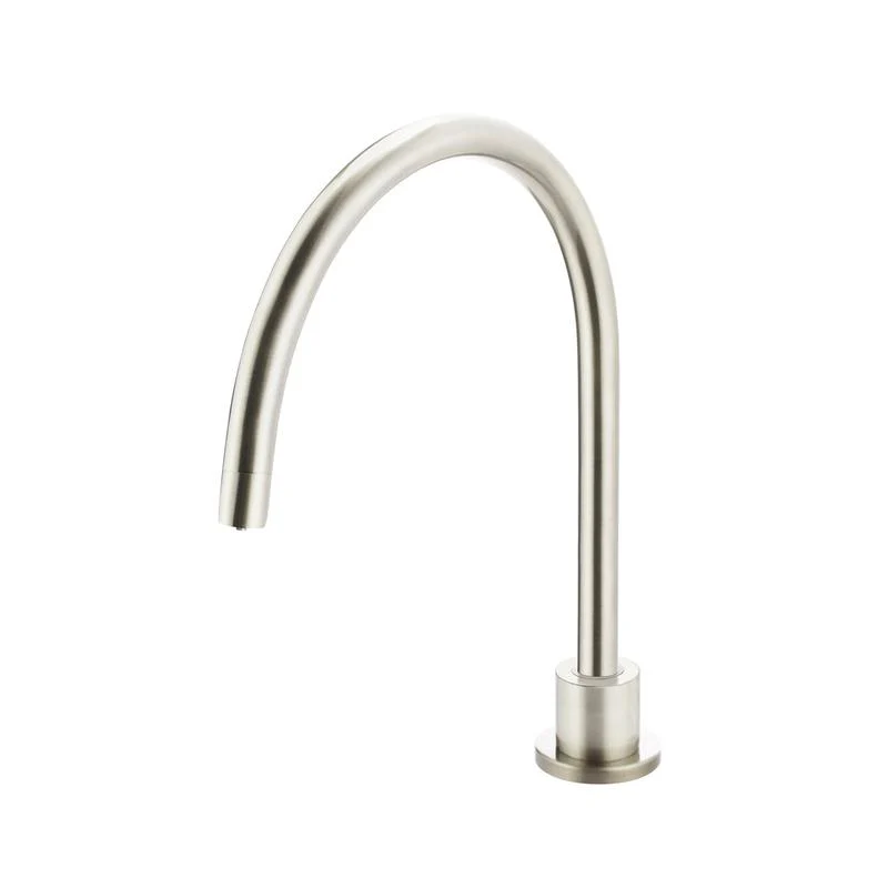 Meir Round Gooseneck High-Rise Swivel Hob Spout - PVD Brushed Nickel