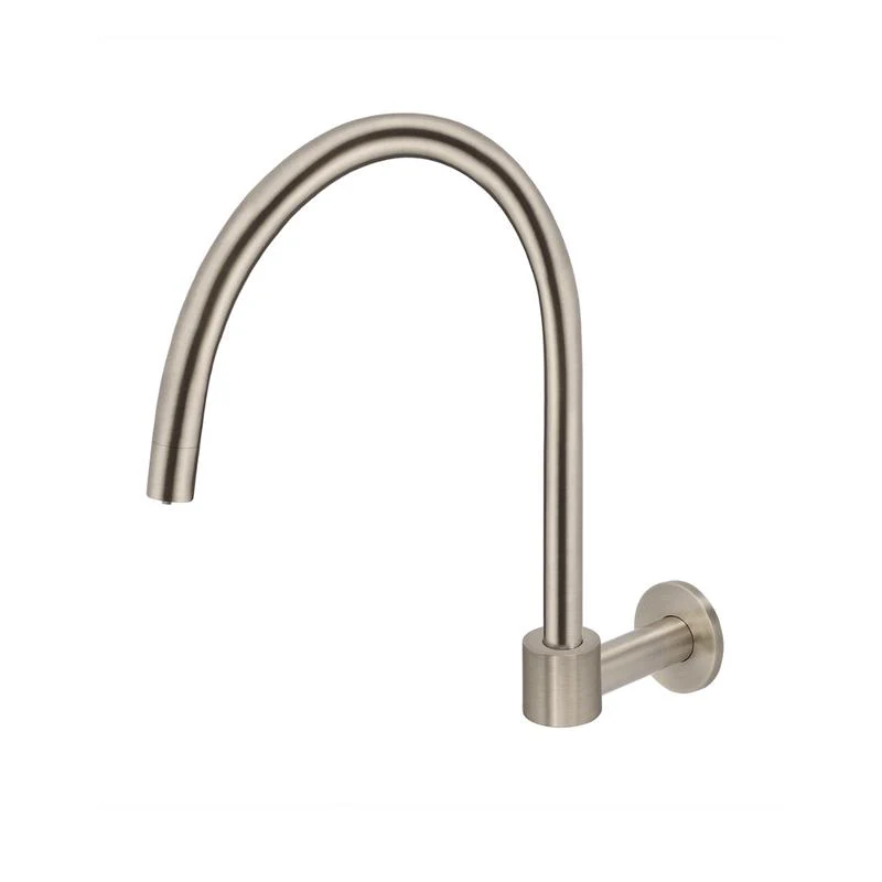 Meir Round High-Rise Swivel Wall Spout - Champagne