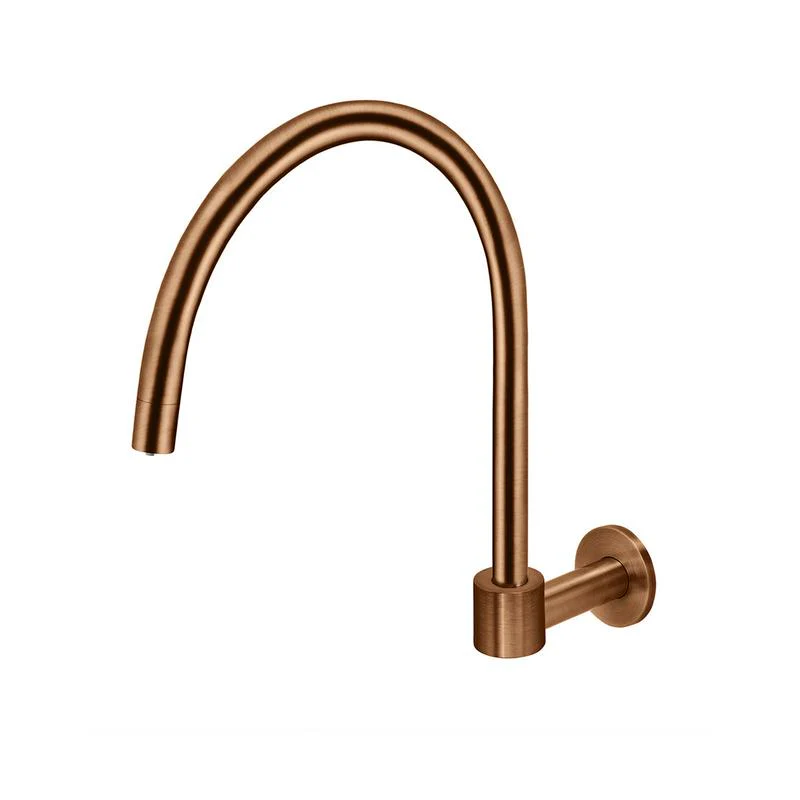 Meir Round High-Rise Swivel Wall Spout - Lustre Bronze