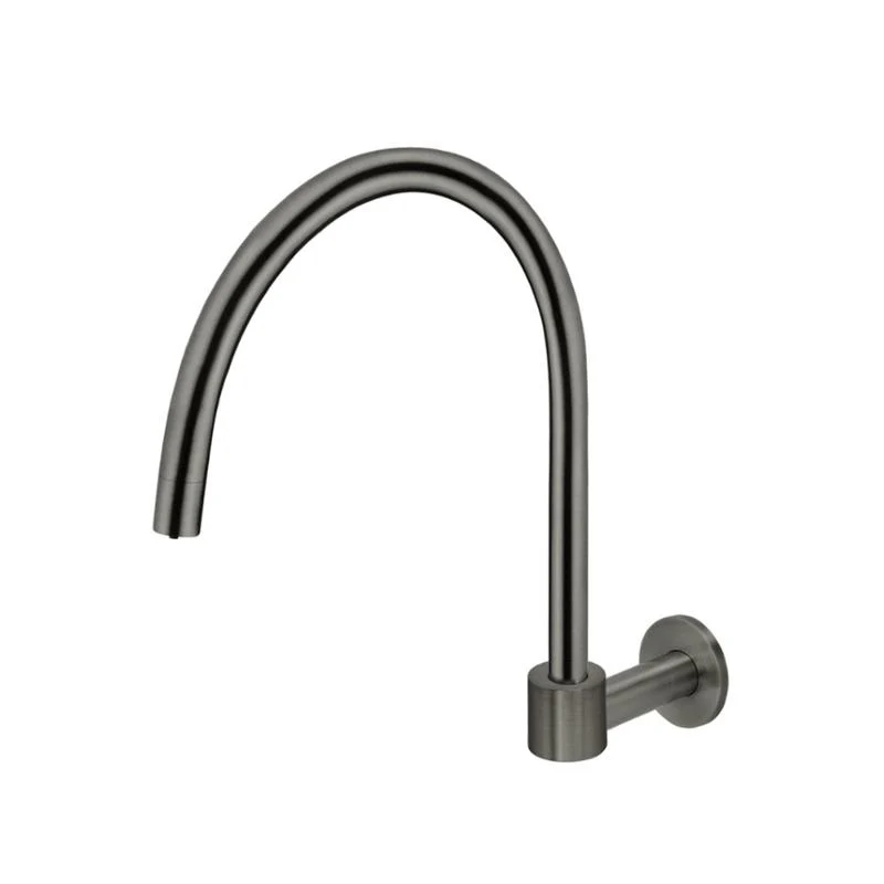 Meir Round High-Rise Swivel Wall Spout - Shadow Gun Metal