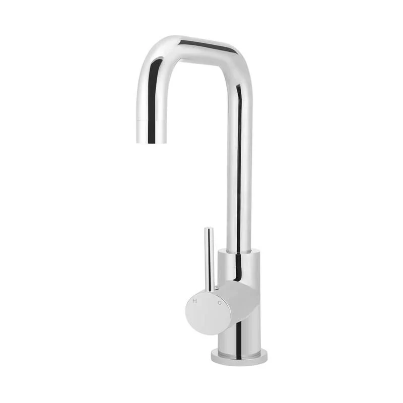 Meir Round Kitchen Sink Mixer Tap - Polished Chrome