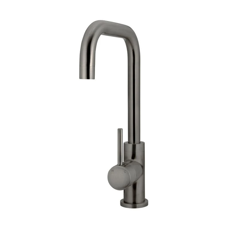 Meir Round Kitchen Sink Mixer Tap - Shadow Gun Metal