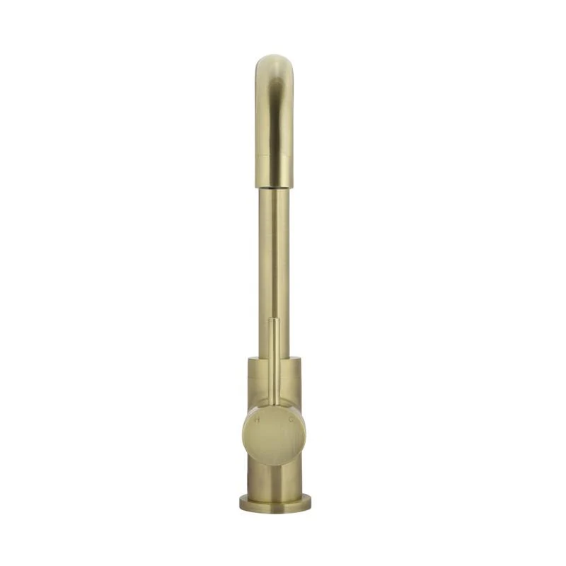 Meir Round Kitchen Sink Mixer Tap - PVD Tiger Bronze - Image 3