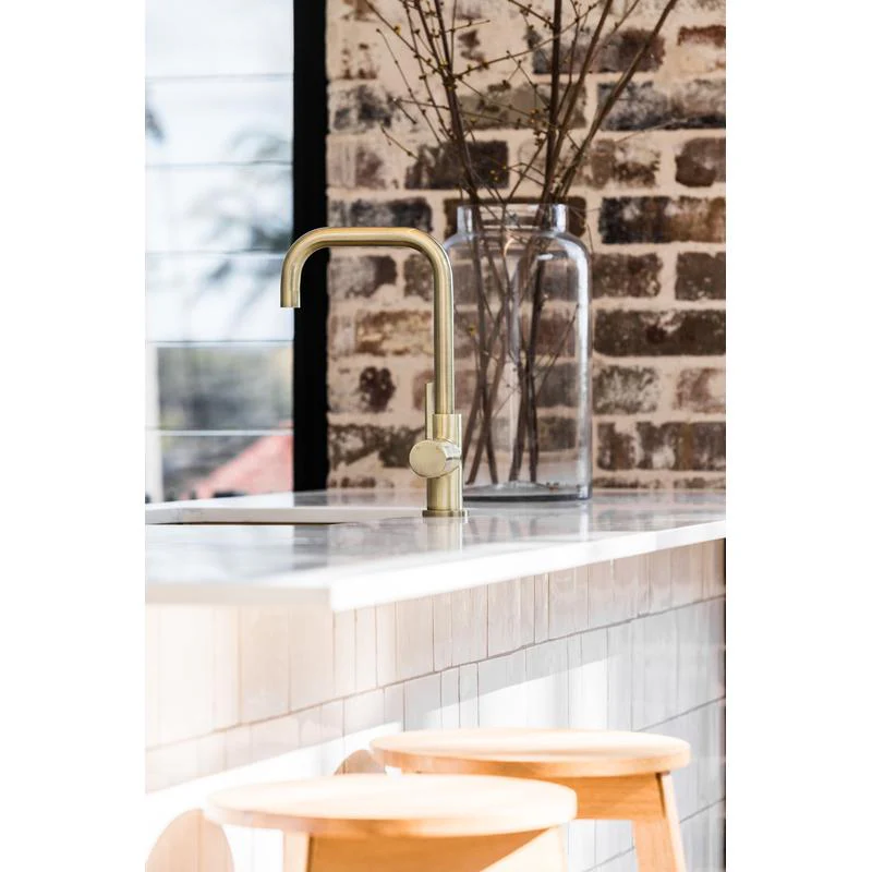 Meir Round Kitchen Sink Mixer Tap - PVD Tiger Bronze - Image 5