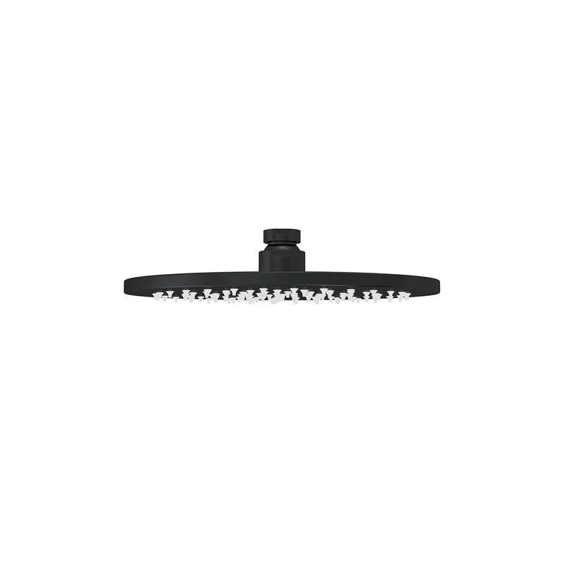 Meir Round Shower Head / Rose 200mm - Black Matte - Image 3