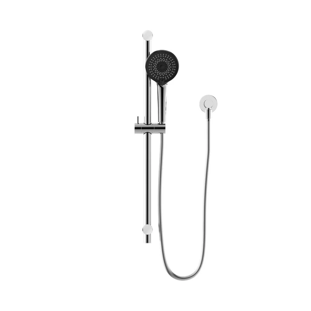Nero Round Metal Project Shower Rail - Chrome - Image 2