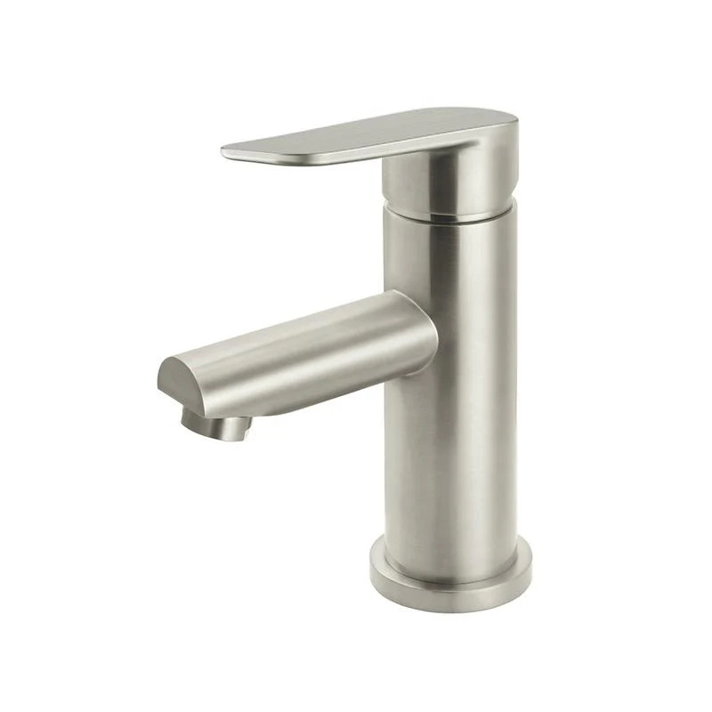 Meir Round Paddle Basin Mixer Tap - PVD Brushed Nickel