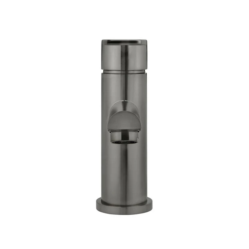 Meir Round Paddle Basin Mixer Tap - Shadow Gun Metal - Image 3