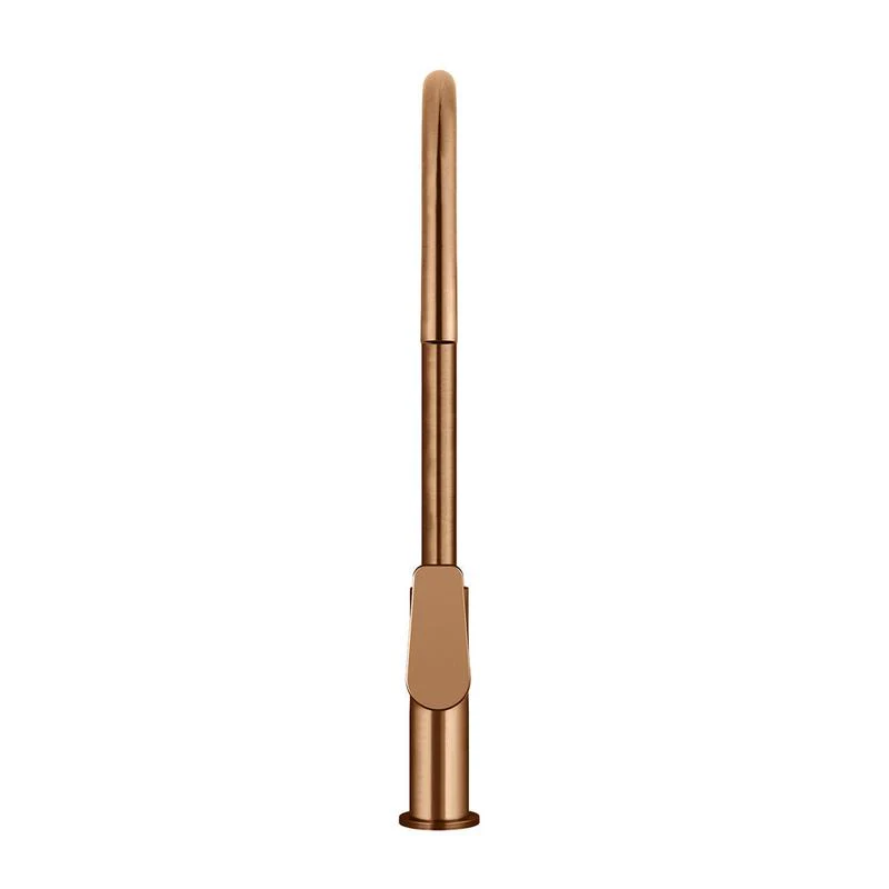Meir Round Paddle Piccola Pull Out Kitchen Sink Mixer Tap - Lustre Bronze - Image 3