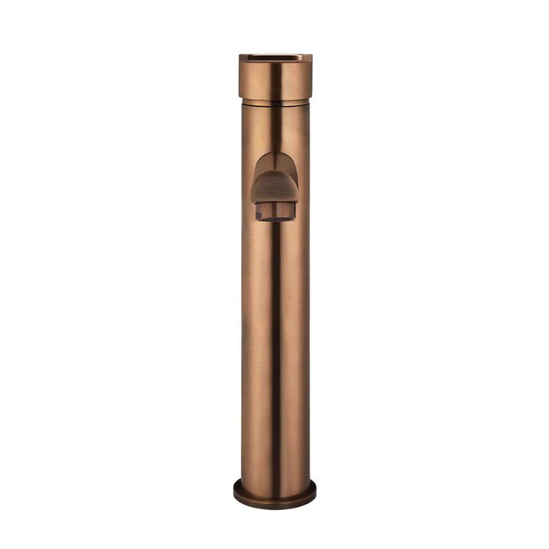 Meir Round Paddle Tall Basin Mixer Tap - Lustre Bronze - Image 3