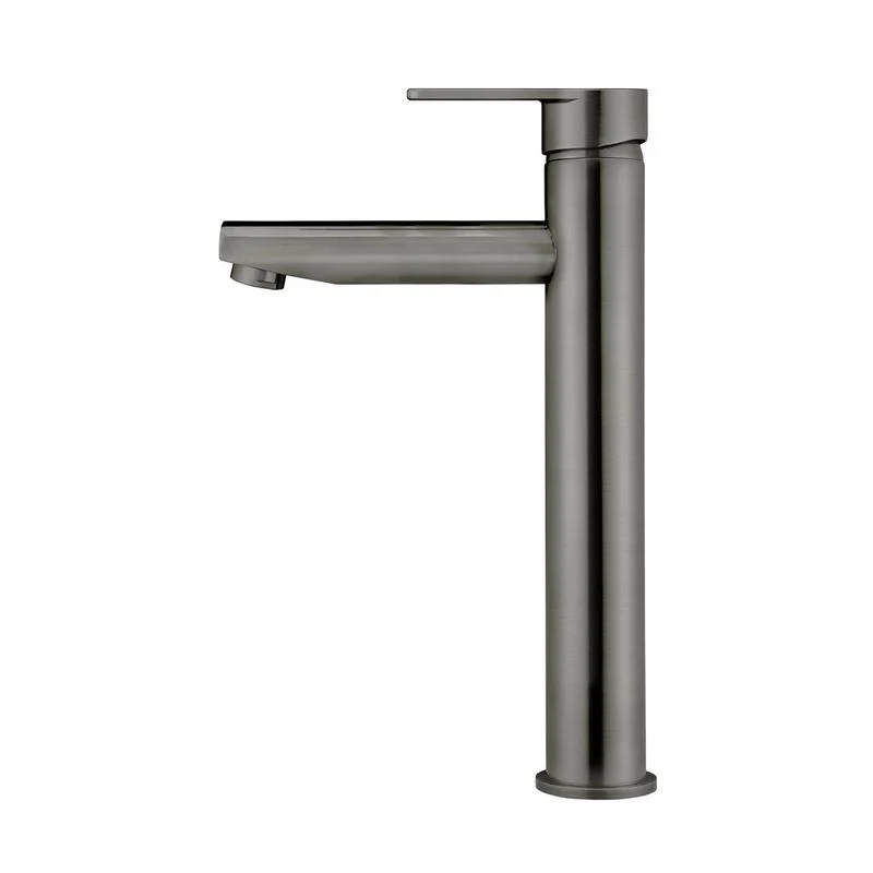 Meir Round Paddle Tall Basin Mixer Tap - Shadow Gun Metal - Image 2