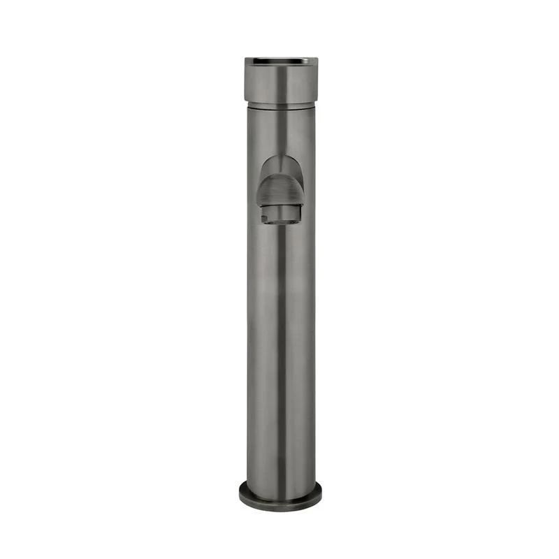 Meir Round Paddle Tall Basin Mixer Tap - Shadow Gun Metal - Image 3