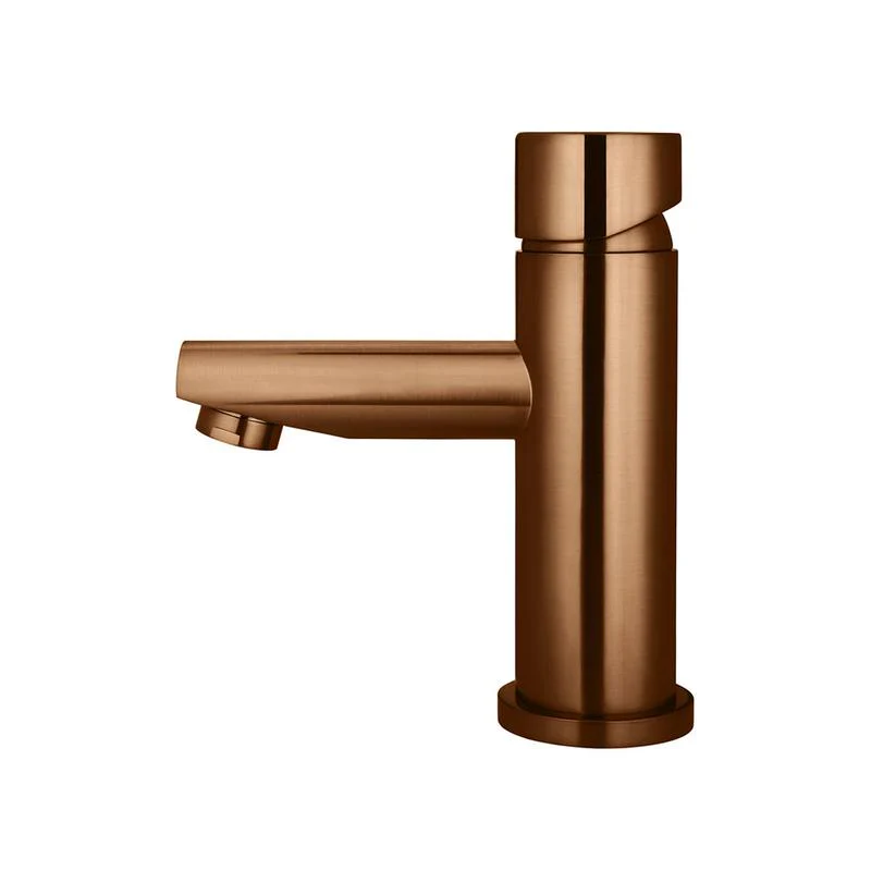 Meir Round Pinless Basin Mixer Tap - Lustre Bronze - Image 2