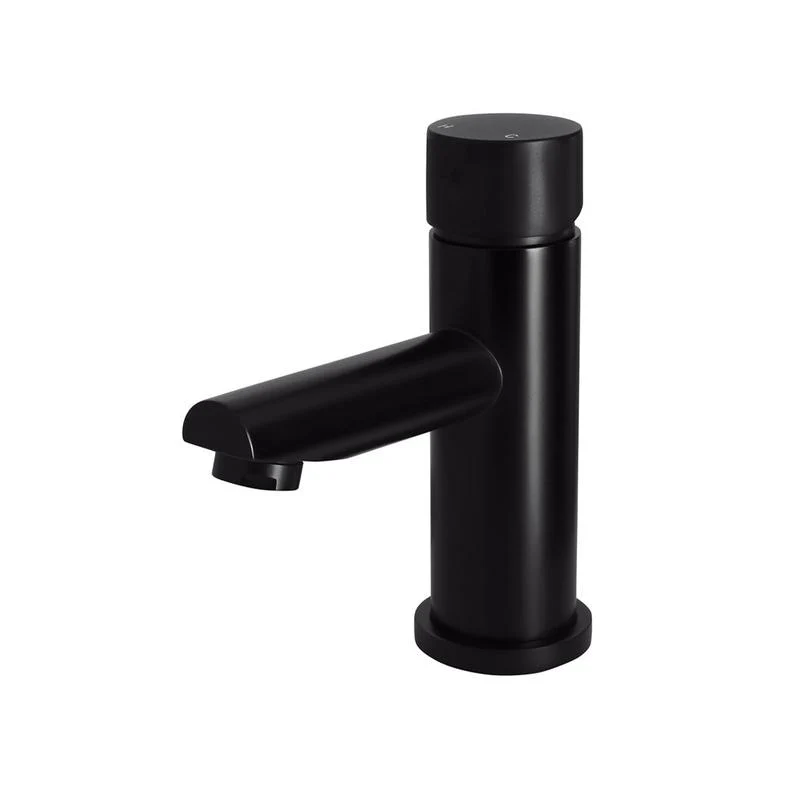 Meir Round Pinless Basin Mixer Tap - Black Matte
