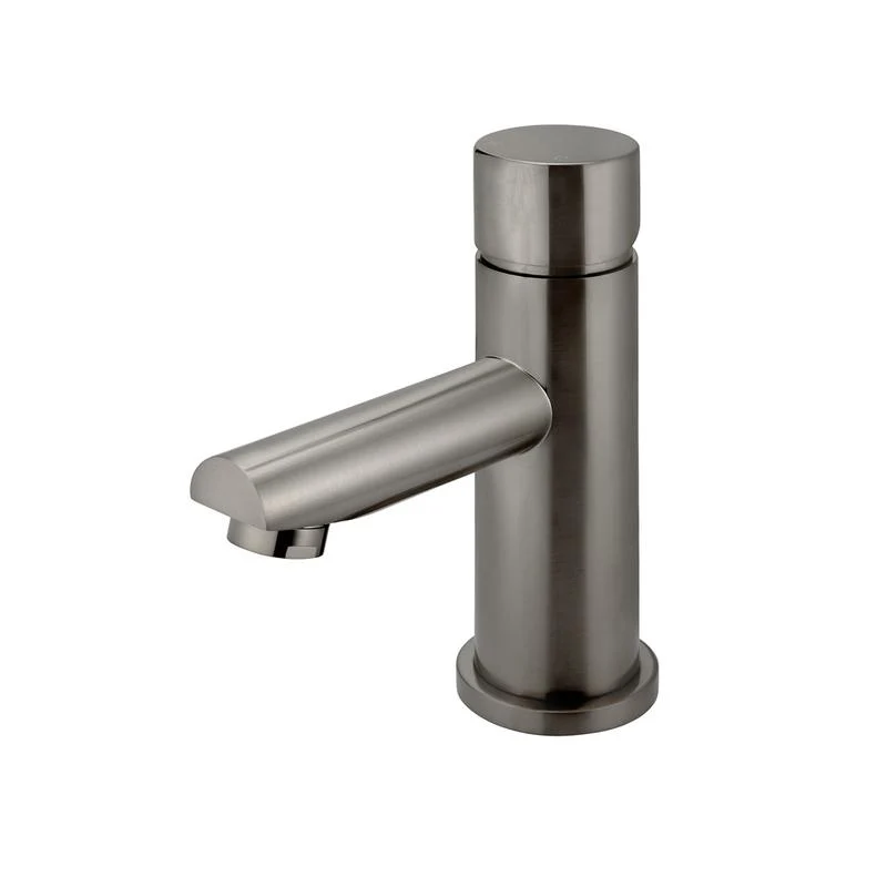 Meir Round Pinless Basin Mixer Tap - Shadow Gun Metal