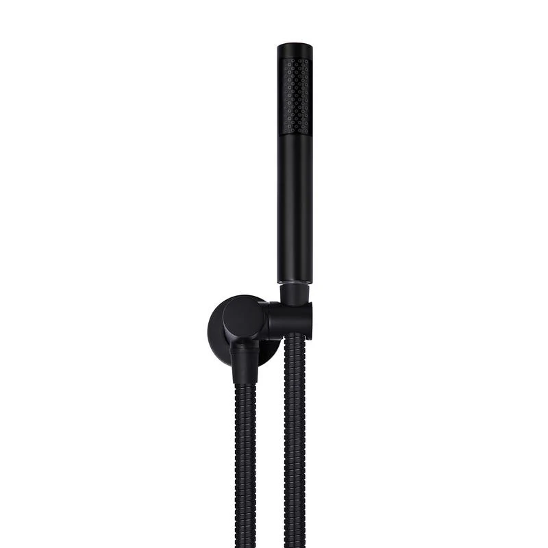Meir Round Shower on Bracket - Black Matte - Image 2