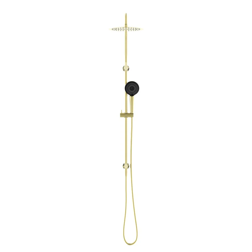 Nero Round Project Twin Shower - Brushed Gold - Image 2