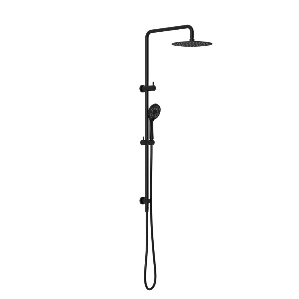 Nero Round Project Twin Shower - Black Matte