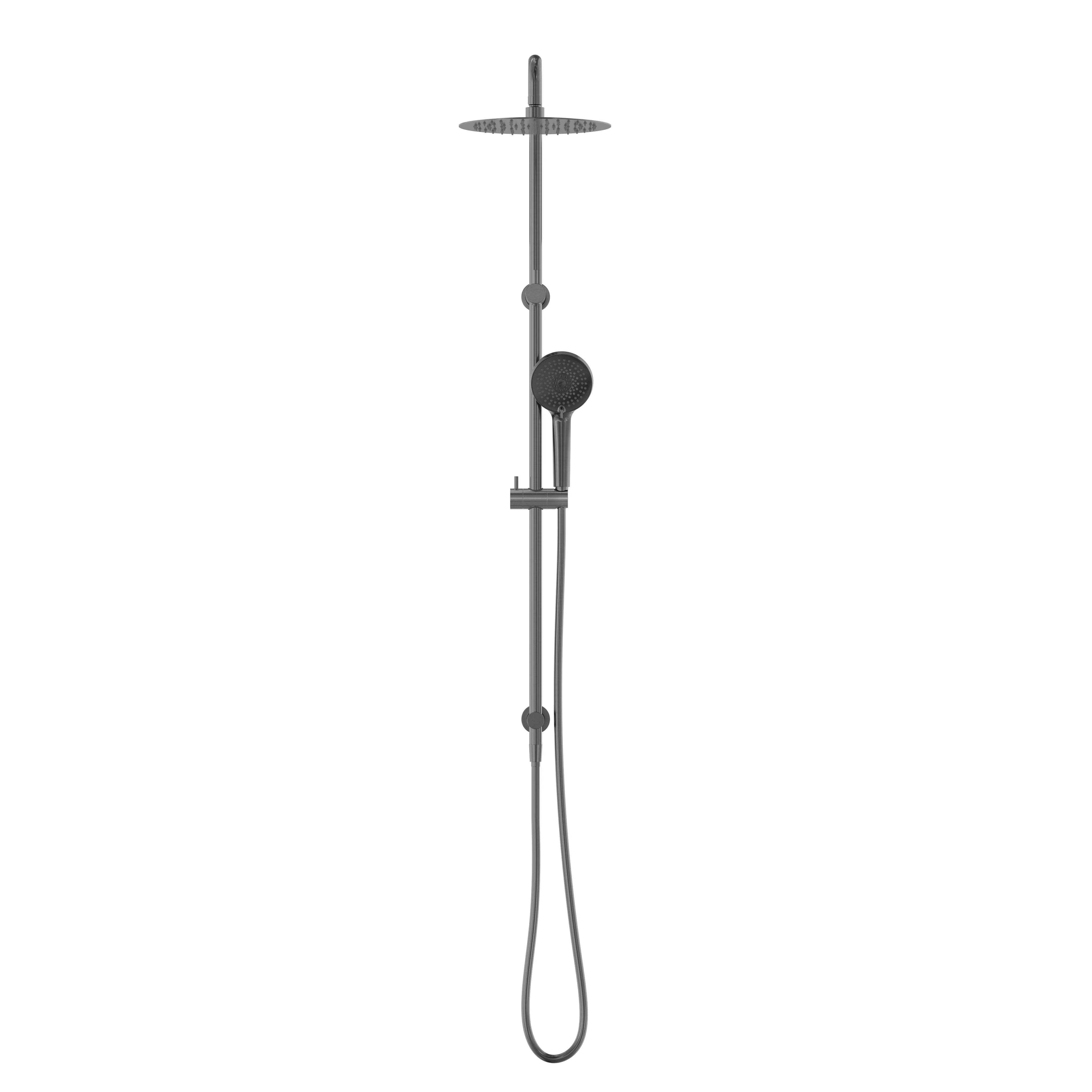 Nero Round Project Twin Shower - Gun Metal - Image 2