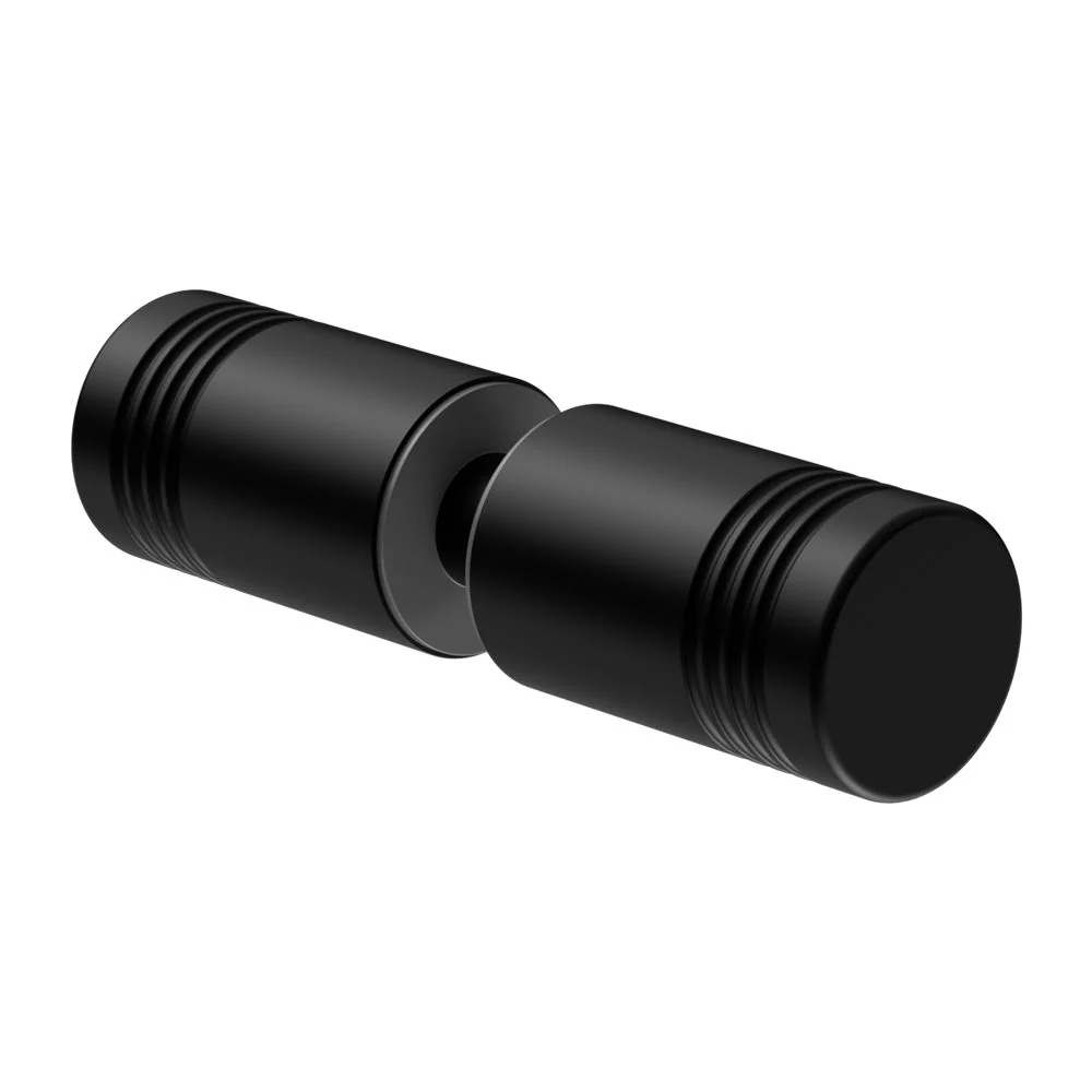 Nero Round Shower Knob - Black Matte
