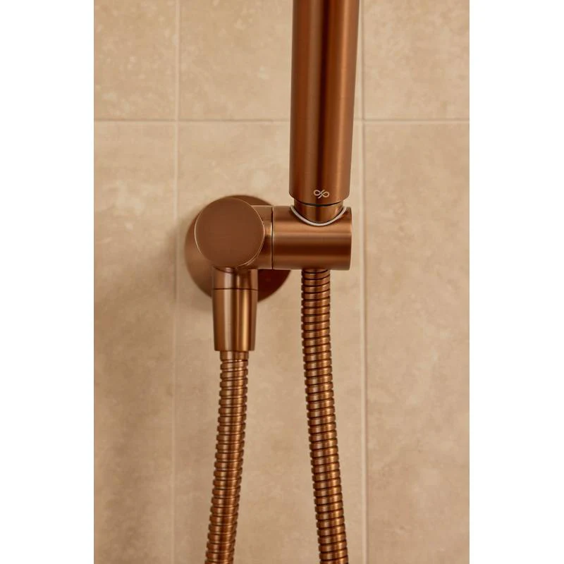 Meir Round Shower on Bracket - Lustre Bronze - Image 3