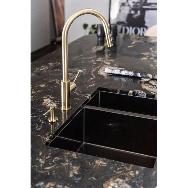 Meir Round Soap Dispenser - Tiger Bronze - Image 4