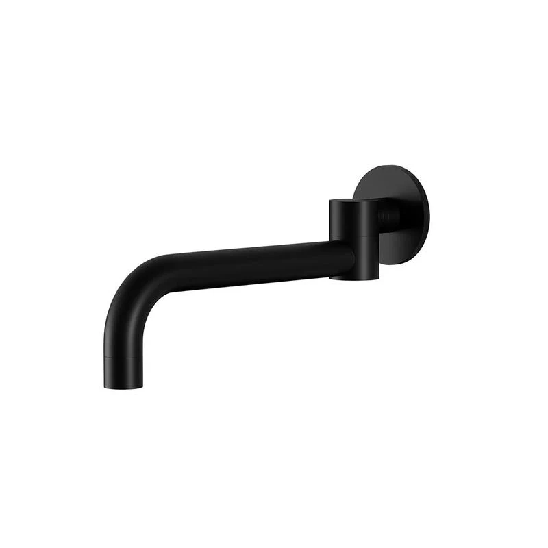 Meir Round Swivel Wall Spout - Black Matte