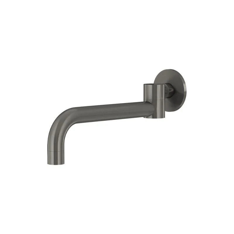 Meir Round Swivel Wall Spout - Shadow Gun Metal