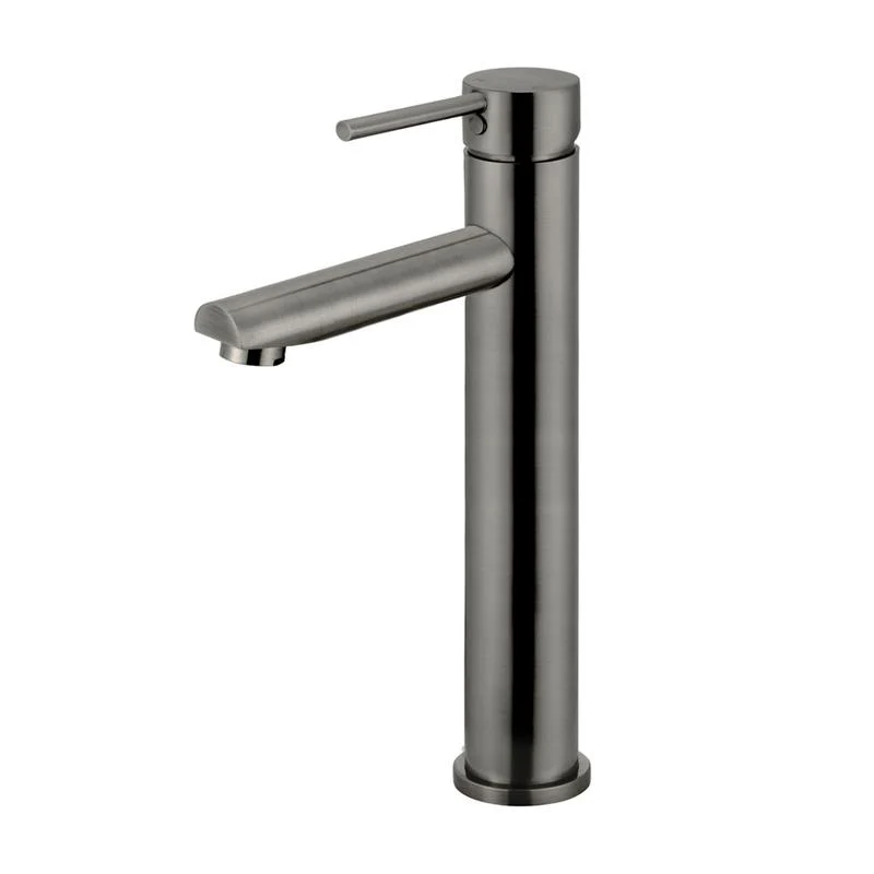 Meir Round Tall Basin Mixer Tap - Shadow Gun Metal