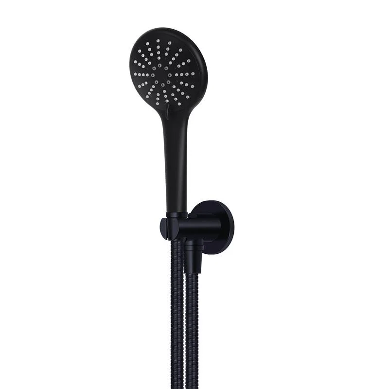 Meir Round Three Function Hand Shower on Fixed Bracket - Black Matte