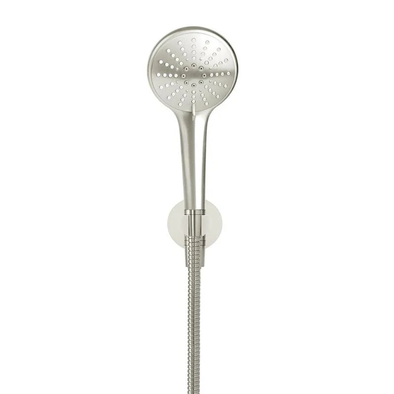 Meir Round Three Function Hand Shower on Fixed Bracket - PVD Brushed Nickel - Image 2