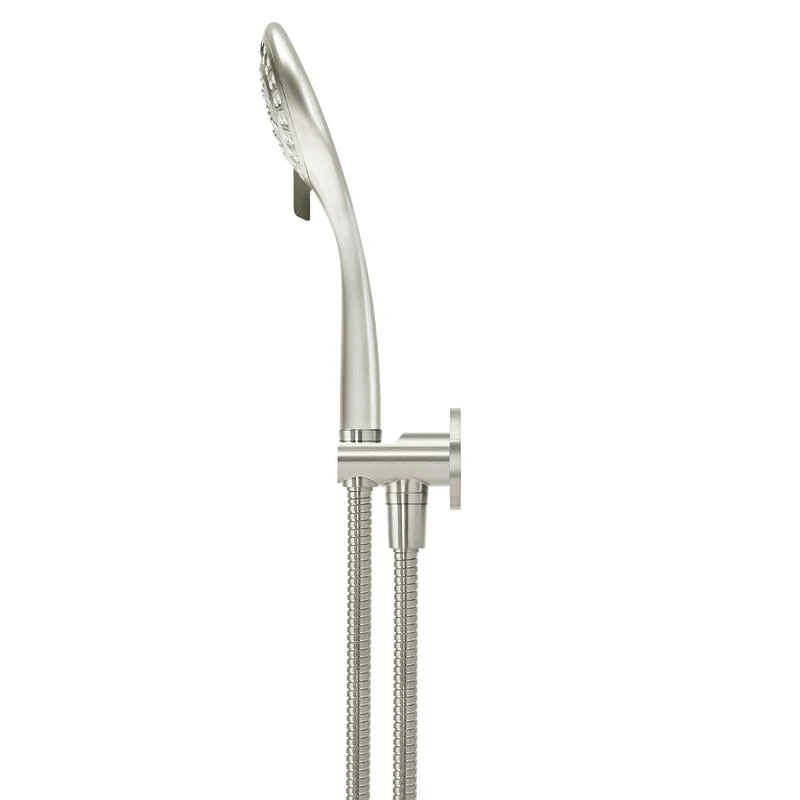 Meir Round Three Function Hand Shower on Fixed Bracket - PVD Brushed Nickel - Image 3