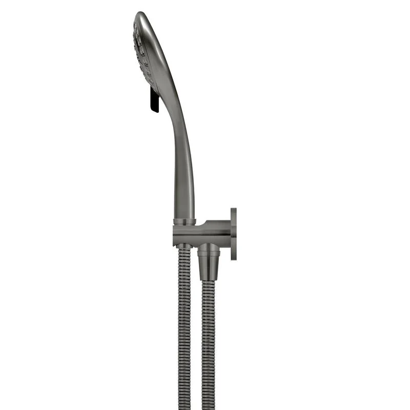 Meir Round Three Function Hand Shower on Fixed Bracket - Shadow Gun Metal - Image 3