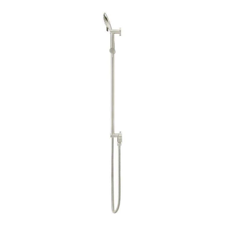 Meir Round Three Function Hand Shower on Rail Column - PVD Brushed Nickel - Image 3