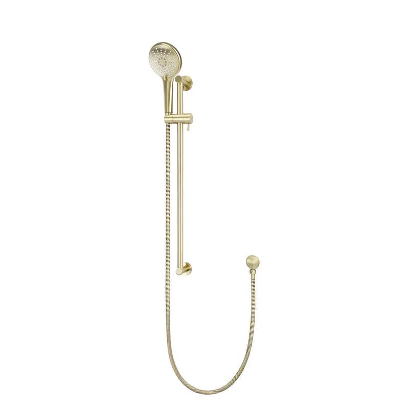 Meir Round Three Function Hand Shower on Rail Column - PVD Tiger Bronze