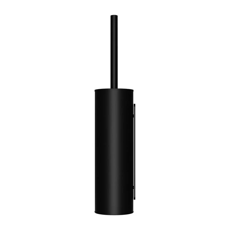 Meir Round Toilet Brush & Holder - Black Matte - Image 2