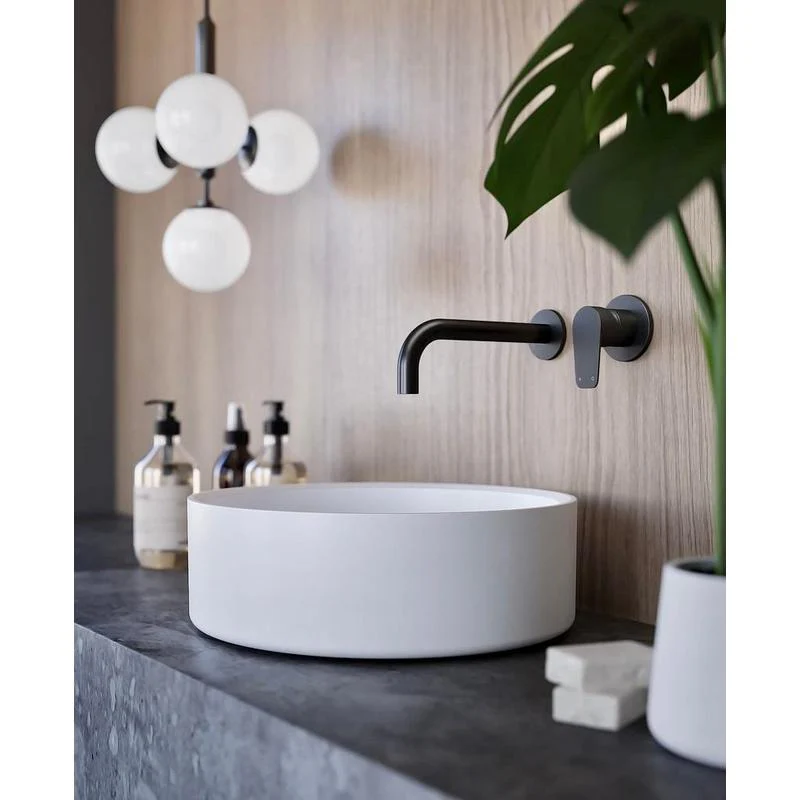 Meir Round Wall Mixer Paddle Handle Trim Kit (In-wall Body Not Included) - Shadow Gun Metal - Image 5