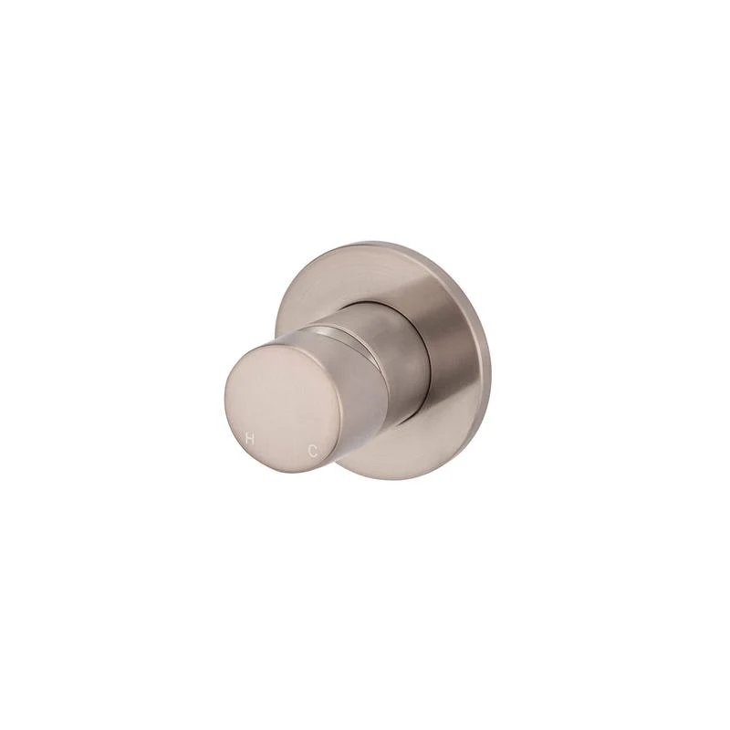 Meir Round Wall Mixer Pinless Handle Trim Kit (In-wall Body Not Included) - Champagne