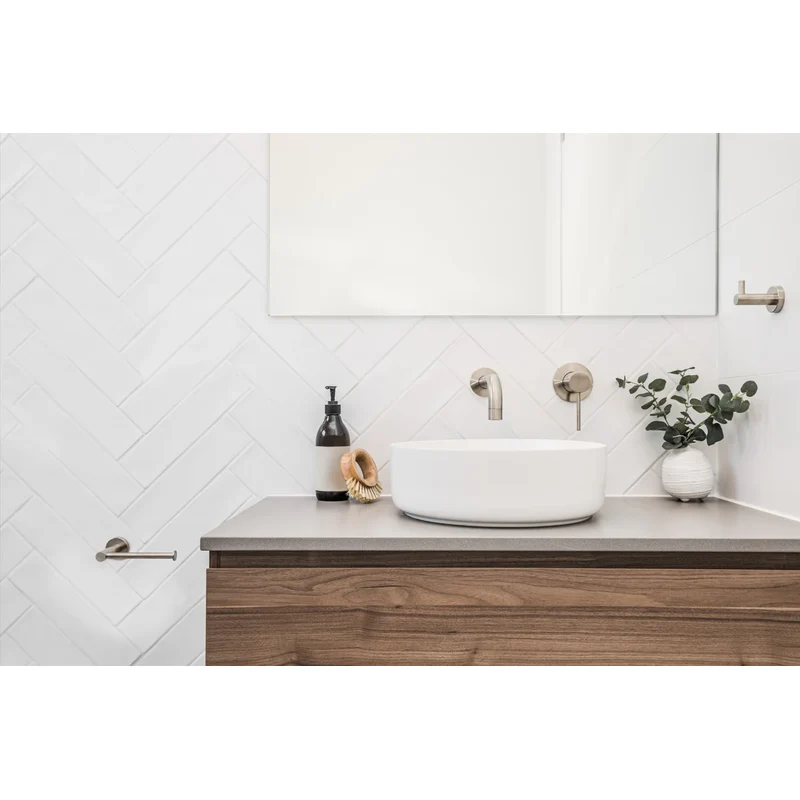 Meir Round Wall Mixer Pinless Handle Trim Kit (In-wall Body Not Included) - PVD Brushed Nickel - Image 4
