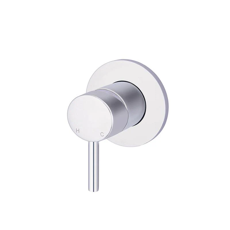 Meir Round Wall Mixer Short Pinâ€“lever Trim Kit (In-wall Body Not Included) - Polished Chrome