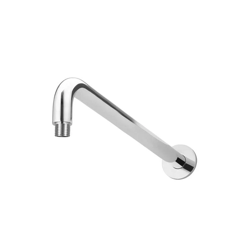 Meir Round Wall Shower Curved Arm 400mm - Polished Chrome