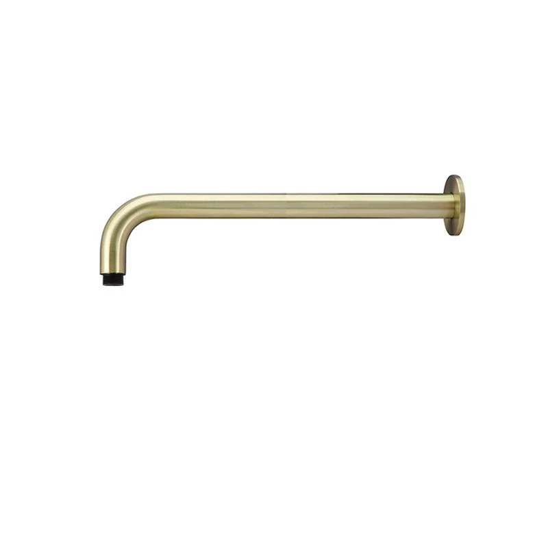 Meir Round Wall Shower Curved Arm 400mm - PVD Tiger Bronze - Image 2
