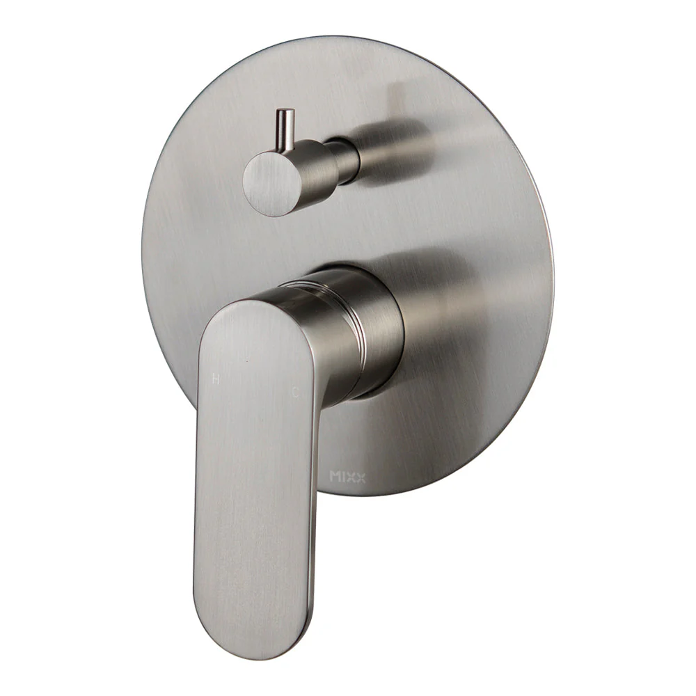 Mixx Saffron Shower Diverter Mixer - Brushed Nickel