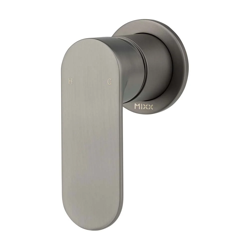 Mixx Saffron Shower Mixer Trim Kit (60mm Backplate) - Gun Metal