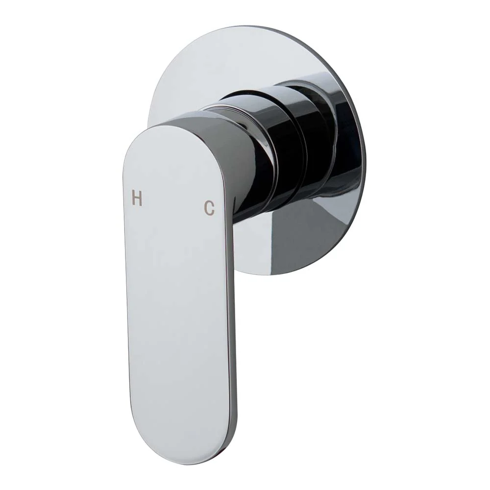 Mixx Saffron Shower Mixer Trim Kit (80mm Backplate) - Chrome