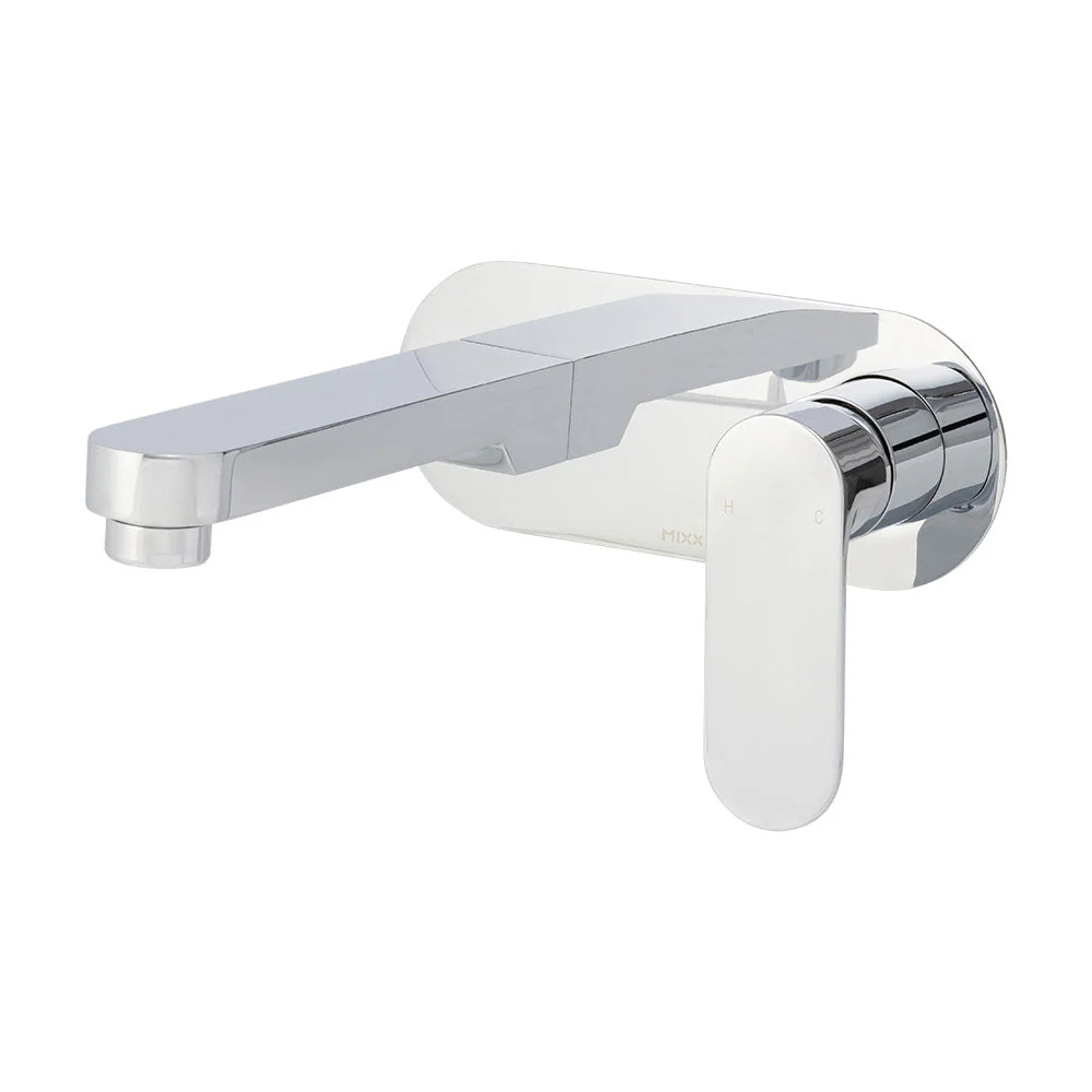 Mixx Saffron Wall Plate Mixer - Chrome