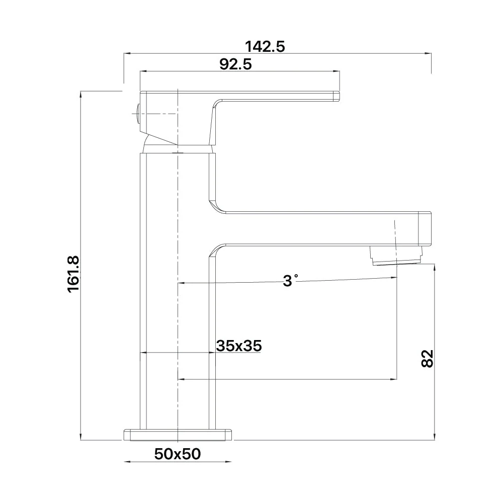 Mixx Sage Basin Mixer - Matt Black - Image 2